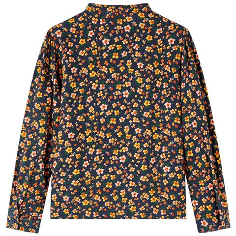 Camicia Da Bambina Con Colletto Fascia Blu Marino 104 - Foto 2