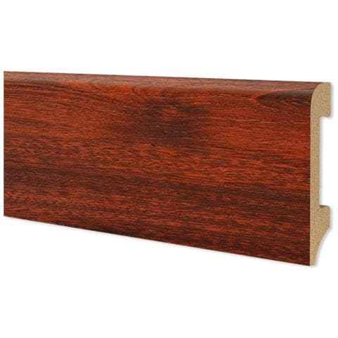 Battiscopa Bc Spazzolato In Polimeri Equalwood Hi-tec 75x14mm Nero, Bianco, Alluminio Ecc. - Mogano - Foto 1