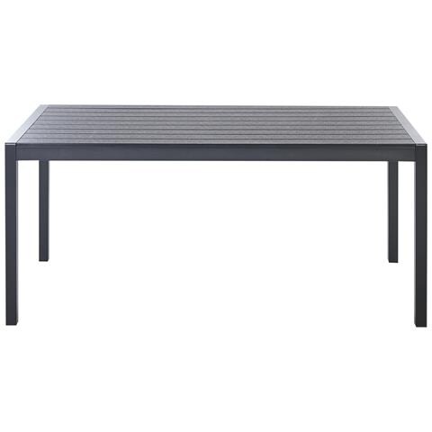 Tavolo Da Giardino Alluminio Nero 180 X 90 Cm Vernio - Foto 2