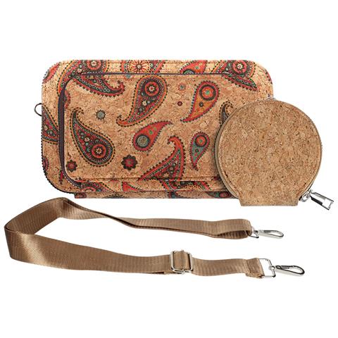 Pochette In Sughero, Collezione Ecocork, Chiusure A Zip - Foto 1