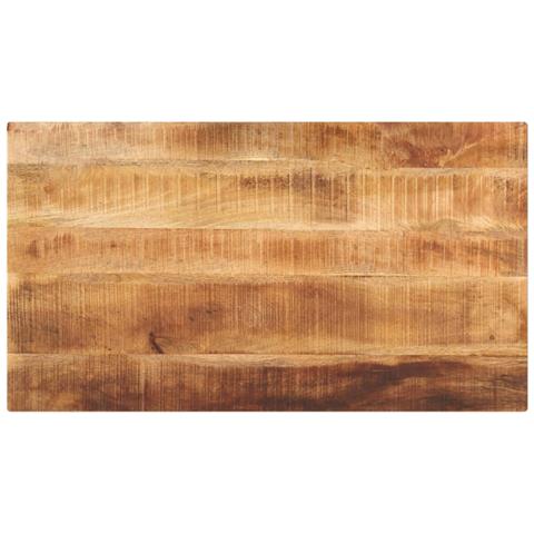 Piano Per Tavolo 120x60x1,5 Cm Rettangolare Legno Mango Grezzo - Foto 1