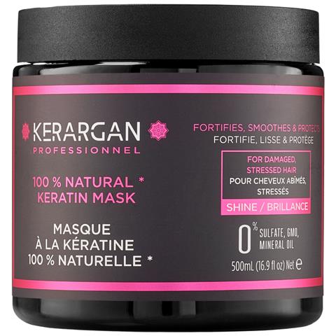 Maschera Capillare Ultra Riparatrice Alla Cheratina Per Capelli Danneggiati E Stressati - Rinforza, Liscia E Protegge - Senza Solfati, Ogm, Oli Minerali - 500ml - Foto 1