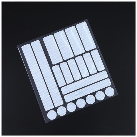 Adesivo Riflettente Automatico Adesivi Riflettenti Per Bicicletta Moto White - Foto 1