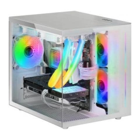 Case MC-VIEW Mini TowerATX / Micro ATX / Mini-ITX 2 Porte USB 2.0 Colore Bianco - Foto 2