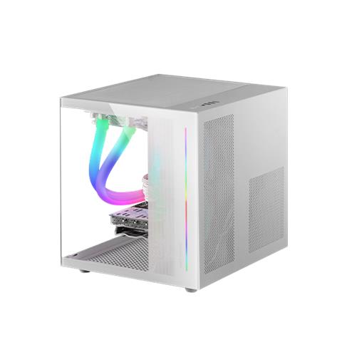 Case MC-VIEW Mini TowerATX / Micro ATX / Mini-ITX 2 Porte USB 2.0 Colore Bianco - Foto 1