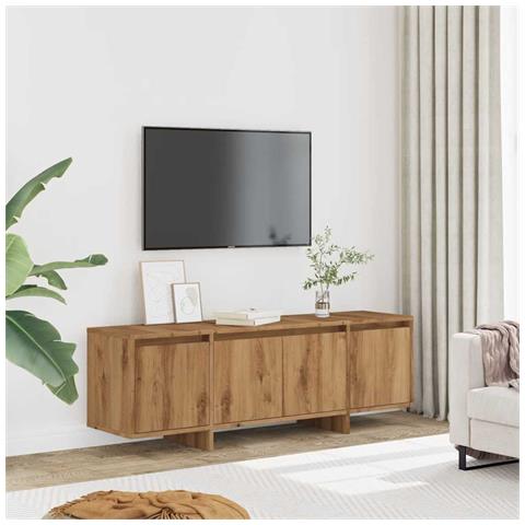 Mobile Porta Tv Rovere Artigianale 120x30x40,5 Cm Multistrato - Foto 3