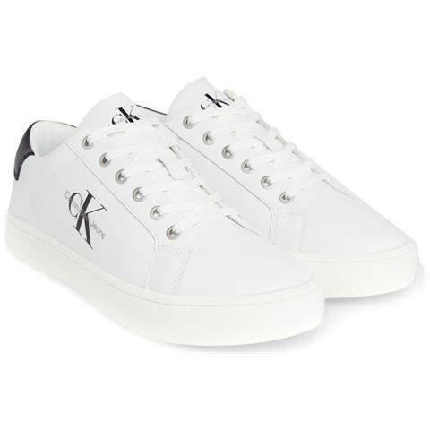 Classicc Low Sneakers Pelle Scarpe Uomo Bianco Eu 41, Ym0ym00491 Yaf - Foto 1