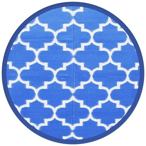 Tappeto Da Esterno Blu 120 Cm In Pp - Foto 2