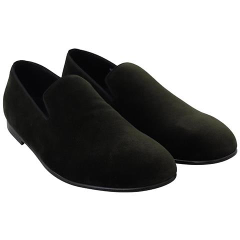 Mocassini Da Uomo Slip On In Velluto Verde - Eu42/us9 - Foto 5