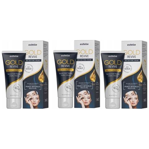 3x Gold Revive Crema Viso Ringiovanente Giorno E Notte 80 Ml - Foto 1