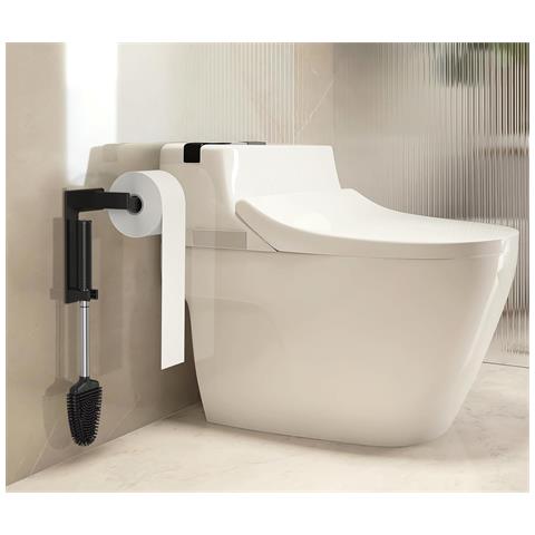 Supporto Igienico Autoadesivo Con Spazzolino - Design Pratico E Elegante - Foto 4