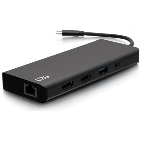 Docking station a doppio schermo 9-in-1 USB-C® con HDMI®, Ethernet, USB, jack audio da 3,5 mm e tecnologia Power Delivery fino a 60W - 4K 30Hz (conforme a TAA) - Foto 1