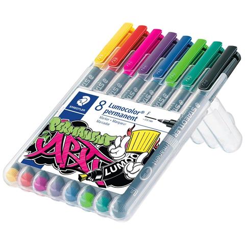 Penna Foil Staedtler Lumocolor 318 Wp8-1 F Permanente 8 Pezzi/confezione. (318wp8-1) - Foto 1