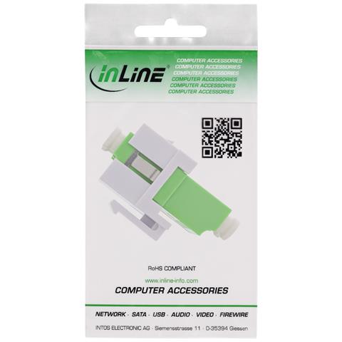 Adattatore Snap-In Keystone FO, LC /LC duplex, singlemodale, verde - Foto 3