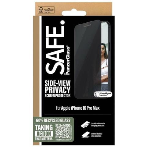 Pellicola Protettiva Per Iphone 16 Pro Max Con Filtro Privacy, Nero - Foto 4