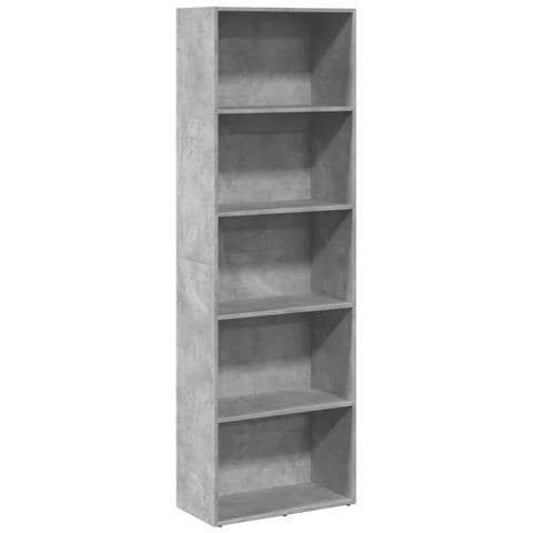 Libreria Grigio Cemento 60x30x189 Cm In Legno Multistrato - Foto 2