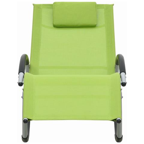 Lusso Casadino - Lettino Prendisole Con Cuscino Verde In Textilene - Foto 1