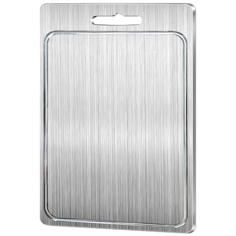 Tagliere Doppia Faccia In Acciaio Inox 304 - Antibatterico E Lavabile In Lavastoviglie Xl - Foto 1