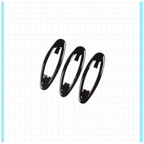 Fermagli Per Capelli Classici In Metallo - Set Di 3 Barrette Ovali - Foto 2