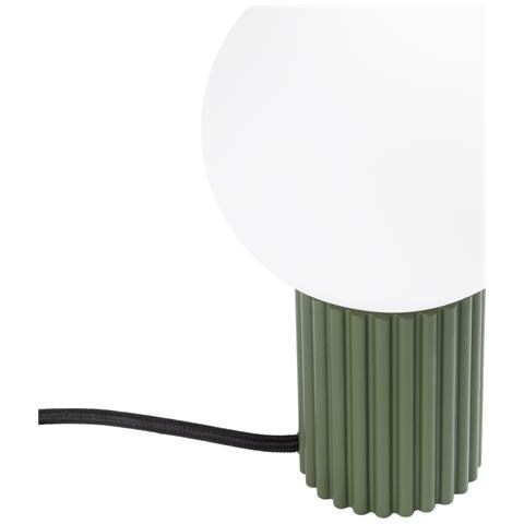 Lampada Da Tavolo Halo Verde Oliva Sl. 1726 - Moderno Lampada Da Scrivania Verde Oliva 19x12x12 Cm - Foto 1