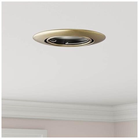 Faretti Incassati 24 pcs Rotondi GU10 Ottone Ø90 mm Acciaio - Foto 2