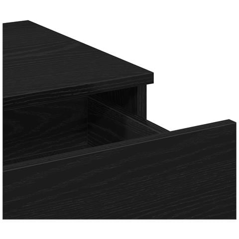 Toeletta  con Specchio e Luci LED in Legno Ingengerizzato Nero - Foto 9