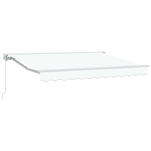 Tenda Retrattile Bianco 350x200 cm Tessuto - Foto 1