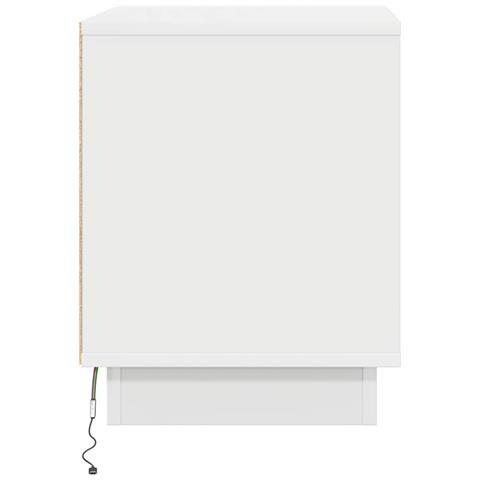 Armadio da Notte con 2 pcs Bianco 44 x 34.5 x 45 cm - Foto 9