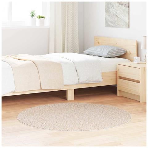 Tappeto Crema 120 x 120 cm Polipropilene - Foto 2