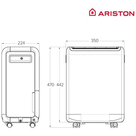 Deumidificatore Portatile da Pavimento Deos 12 35 mq 12 l /g Bianco - Foto 2