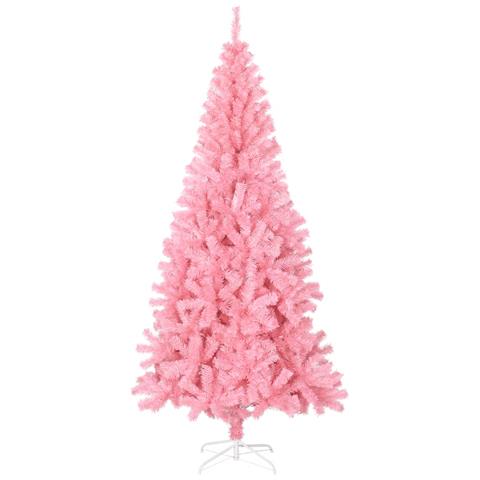 Lusso Casadino -  Albero Di Natale Artificiale Con Supporto Rosa 240 Cm Pvc - Foto 1