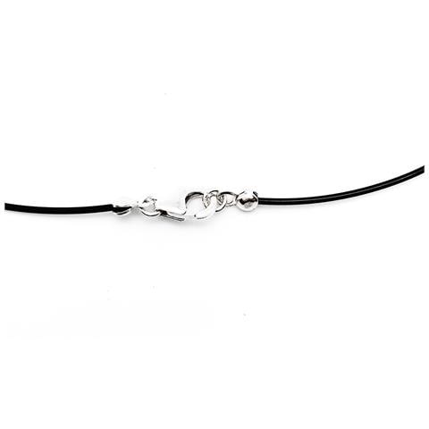 Collana Girocollo In Argento, Nero, Miluz, Argento 925, 40 Cm - Foto 2
