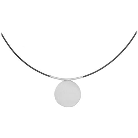 Collana Girocollo In Argento, Nero, Miluz, Argento 925, 40 Cm - Foto 3