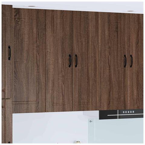 Pensile cucina con lo scaffale Rovere Marrone 60 x 31 x 100 cm - Foto 2