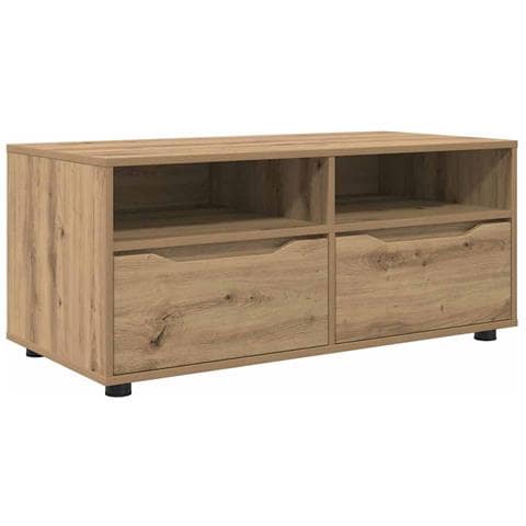 Mobile TV Rovere artigianale 100 x 48 x 43 cm Legno multistrato - Foto 1