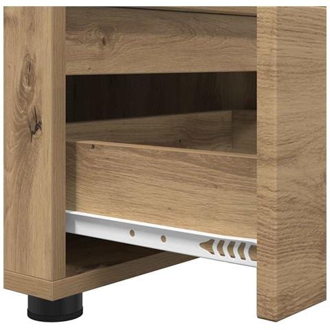 Mobile TV Rovere artigianale 100 x 48 x 43 cm Legno multistrato - Foto 9