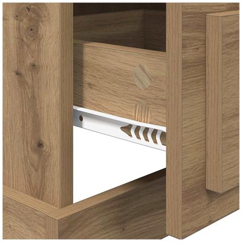 Armadio da Notte Rovere artigianale 39 x 39 x 67,5 cm - Foto 9
