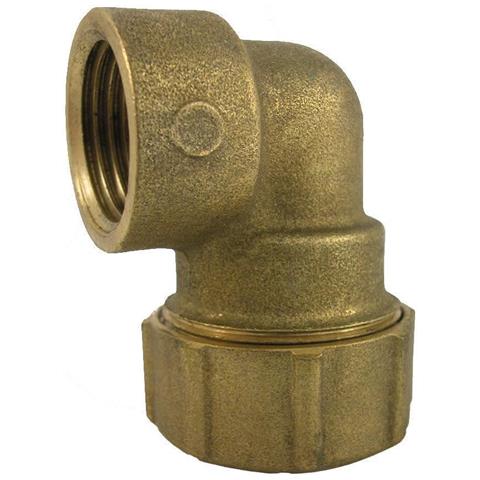 Raccordo Pe In Ottone A 90° Con Filetto Interno 32x1 Per Acqua Potabile - Foto 1