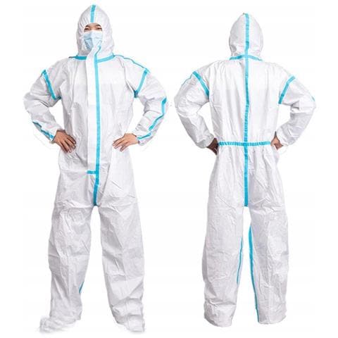 Set Di 5 Tute Monouso Per Pittura - Protezione Avanzata 185 Cm | Materiale Traspirante | Uso In Ambienti Contaminati E Ristrutturazioni - Foto 2
