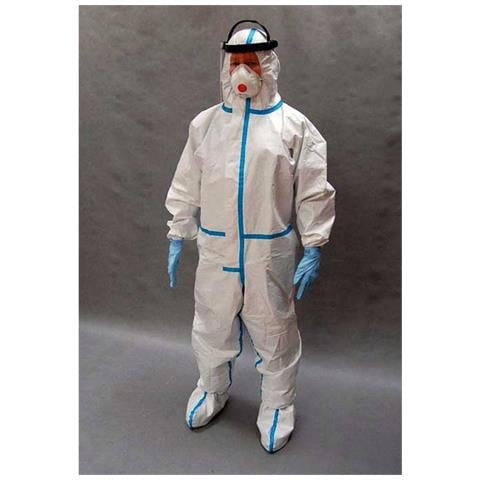 Set Di 5 Tute Monouso Per Pittura - Protezione Avanzata 185 Cm | Materiale Traspirante | Uso In Ambienti Contaminati E Ristrutturazioni - Foto 6
