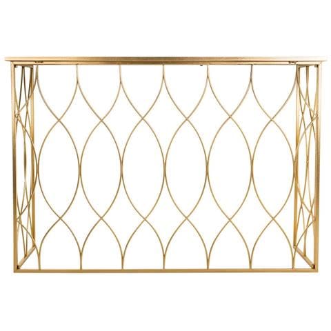 Mobile Da Ingresso In Metallo Dorato 120x40x80h - Foto 2