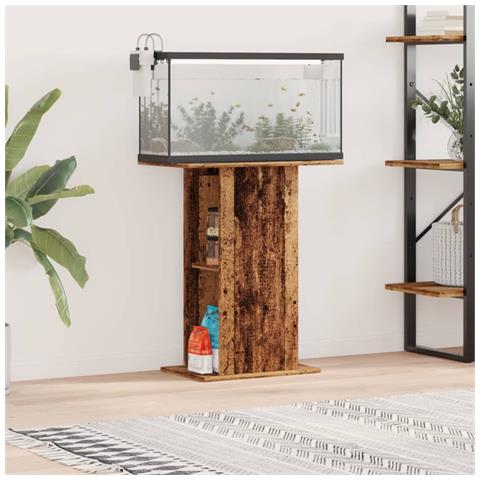 Supporto per Acquario Legno Antico 36x60,5x72,5cm in Truciolato - Foto 2