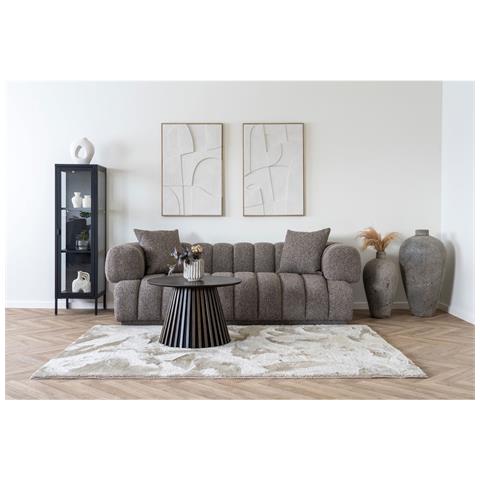 Vetrina Brisbane Slim Con 1 Anta In Vetro, Acciaio Nero 40×35×140 Cm - Foto 6