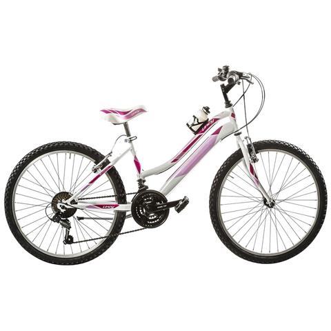Bici Da Donna Mountain Bike 26 Mtb Lincy Bicicletta Ly26 Con Cambio 18v - 40 Bianco Rosa - Foto 1