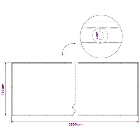 Schermo di Privacy per Balcone 1,5 x 25 m - Foto 6