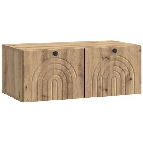 Mobile Porta TV da Muro Rovere Artigianale 78,5 x 41 x 30 cm - Foto 1
