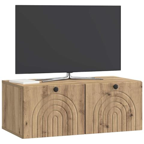 Mobile Porta TV da Muro Rovere Artigianale 78,5 x 41 x 30 cm - Foto 2