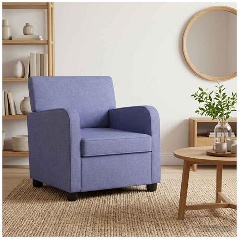 Poltrona Blu jeans Tessuto - Foto 2