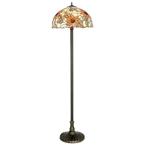 I-DAFNE-PT - Lampada da terra Piantana elegante e decori floreali 60 watt E27 - Foto 2