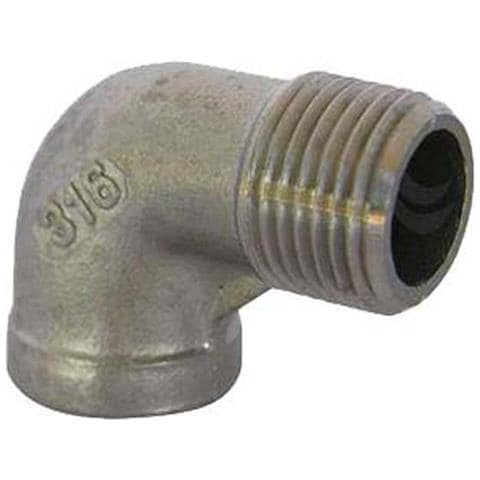 "GOMITO A 90 Gradi Maschio Femmina MF ACCIAIO INOX 3/4""" - Foto 1